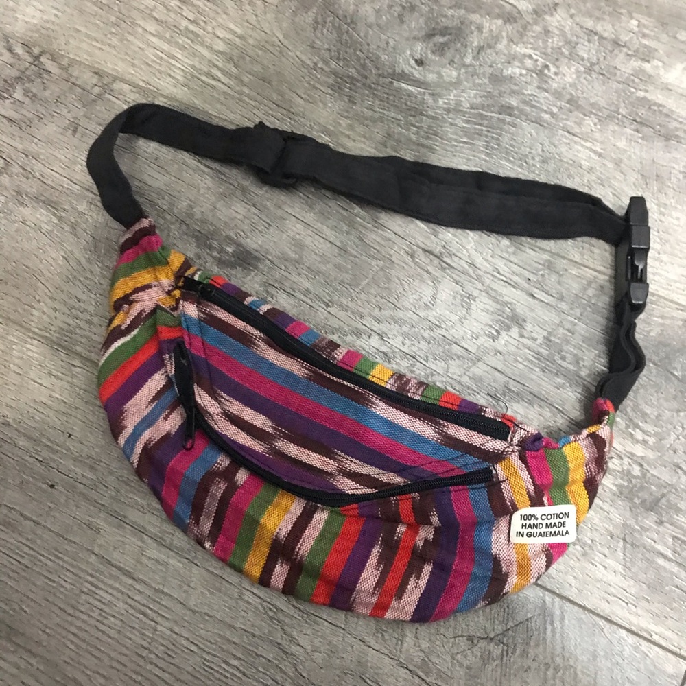 Native Handmade Travel Pocket Womens Fanny Pack Waist Bag Made In Guatemala - Picture 1 of 6